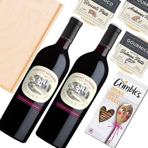 La Forge Cabernet Sauvignon 75cl Red Wine And Pate Duo Gift Box